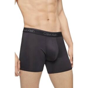 NEW Calvin Klein Men's M 3 Pack Boxer Brief Microfiber Wicking  Black Blue